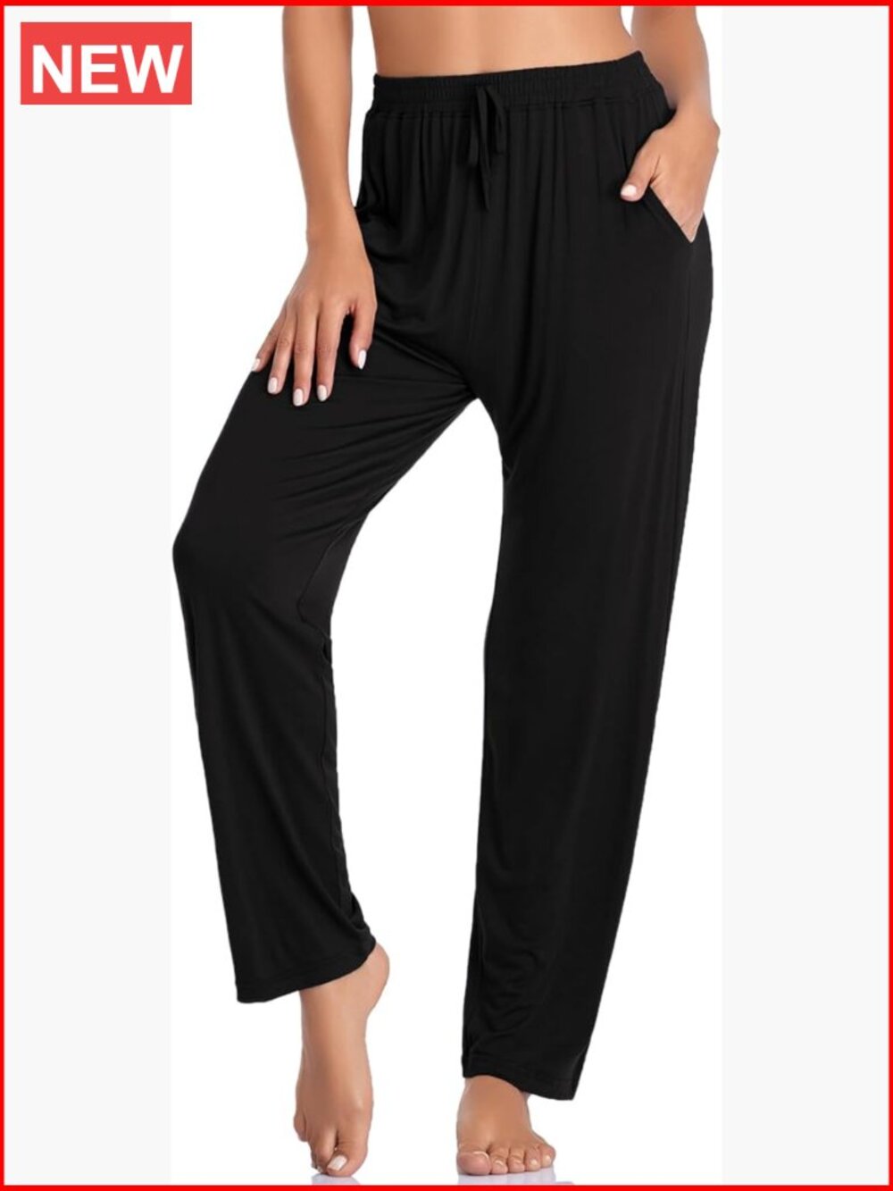 Yoga Pants Loose Comfy Lounge Pants Wide Leg Running Pants with Pockets